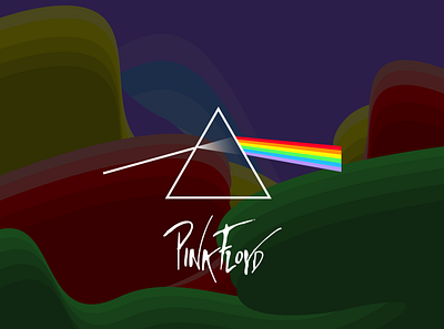 Pink Floyd Wallpaper brand brand design design illustration illustration art logo typography wallpaper