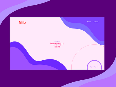 "Milo" custom portfolio design