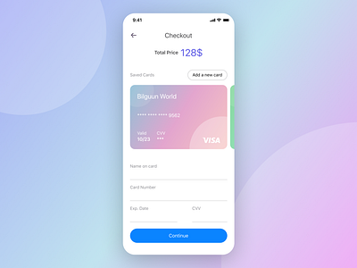 Minimalistic checkout design | Daily UI challenge #2 app art branding dailyui dailyuichallenge design flat graphic design illustration minimal ui