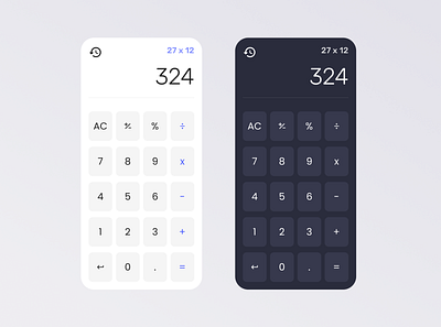 Calculator design | Daily UI #4 app dailyui dailyuichallenge design flat illustrator logo minimal ui ux web