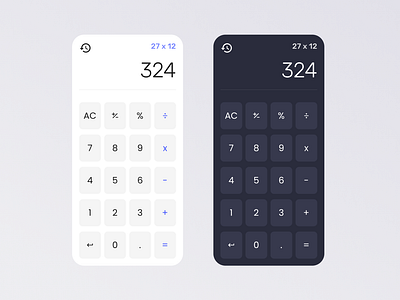 Calculator design | Daily UI #4