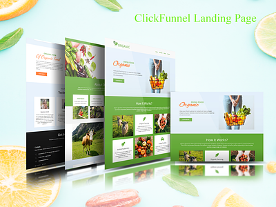 ClickFunnel Landing Page || Organic clickfunnel clickfunnellandingpage design emailmarketing frontend landingpage mockup salesfunnel webdesign webdesigner webdevs website websitedesign wordpress