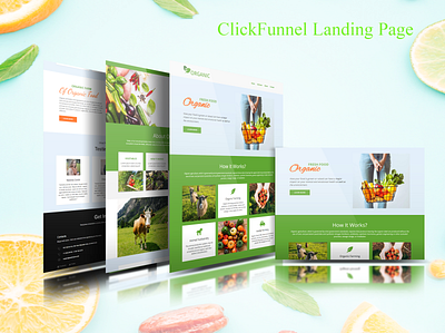 ClickFunnel Landing Page || Organic clickfunnel clickfunnellandingpage design emailmarketing frontend landingpage mockup salesfunnel webdesign webdesigner webdevs website websitedesign wordpress