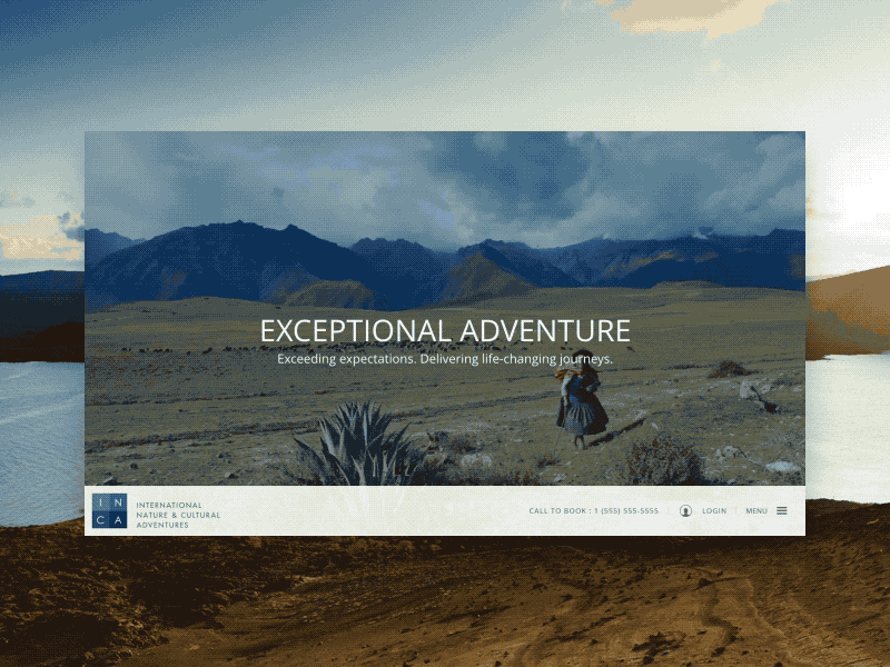 Inca Website design education experience photography responsive ui ux website
