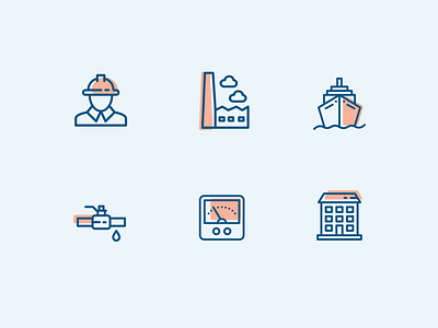 Industrial icon set