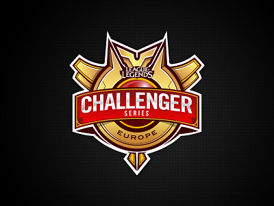 Challenger Series logo (EU) branding challenger esports gaming lcs league of legends logo riot games