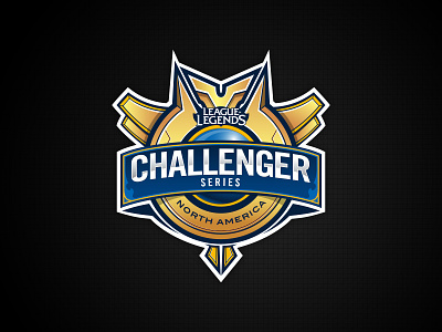 Challenger Series logo (NA) branding challenger esports gaming lcs league of legends logo riot games
