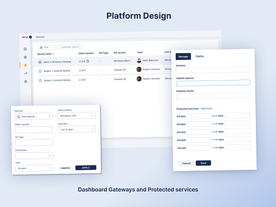 Platform UI Design branding design platform typography ui ux
