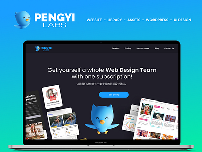 PengyiLabs website design ui ux web wordpress