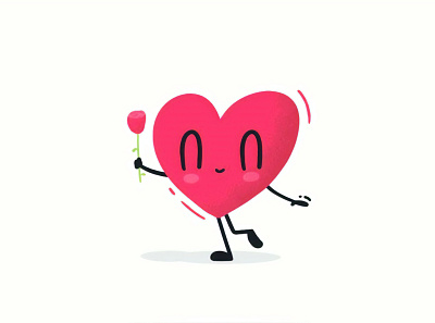 Cartoon Heart 2d adobe art arte arte digital artwork cartoon character digital art digital illustration illustration illustrator ilustração love