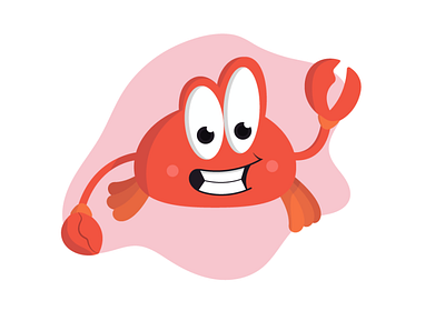 Cartoon Crab 2d adobe art arte arte digital character digital art digital illustration illustration illustrator