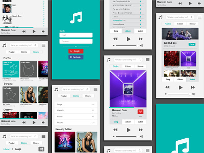 Music App Interface app design interface music music app spotify ui ux