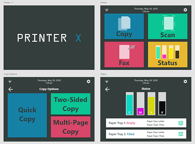 Printer UI ui uidesign ux uxdesign