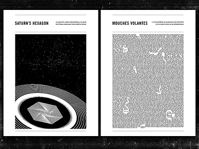 Beekeeper posters black and white floaters hexagon saturn