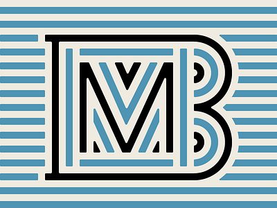 Maddie Boyer grid logo monogram