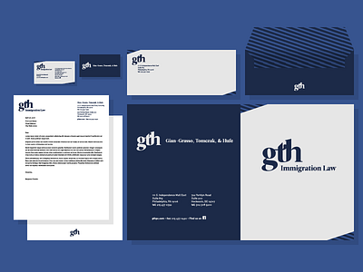 GTH pc branding immigration lawyers legal stationary system