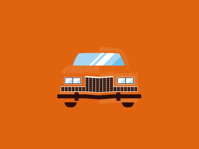 1989 Dodge Diplomat car diplo diplomat dodge orange pixel