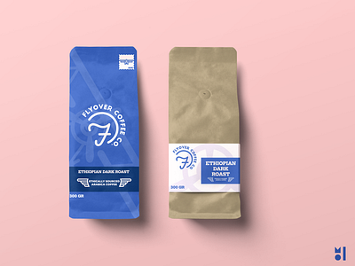 Flyover Coffee Bags adobe illustrator branding colorful design flat icon illustration logo minimal retro retro logo vector vintage