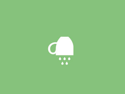 A cup of rain flat illustration vector