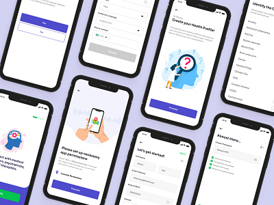 Setup Flow for a Telehealth Product designer health product design