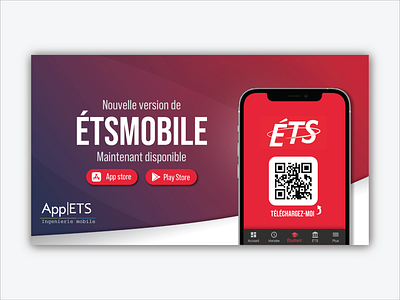 ÉTS Mobile application design graphic design