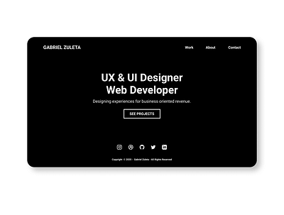 Portfolio Design branding design graphic design icon minimal typography ui ux web website