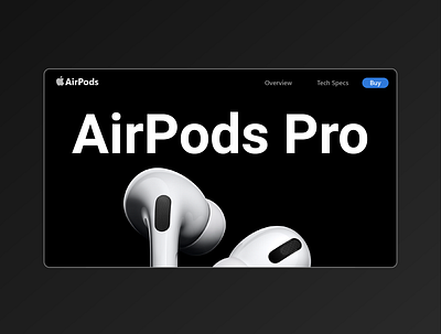 Airpods Pro design graphic design illustrator logo minimal typography ui ux web website