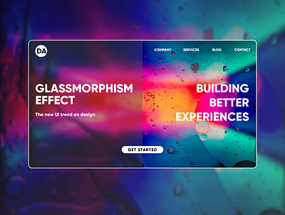 Glassmorphism Effect art design graphic design illustration illustrator minimal ui ux web website