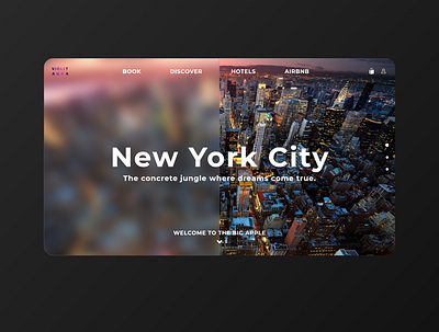 New York Mockup adobexd design minimal new york travel travel agency ui ux vector web website