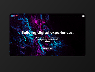 Digital Agency Concept adobexd design icon minimal ui ux web website