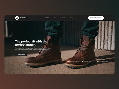 Pirate Co. Project design graphic design logo minimal ui ux web website