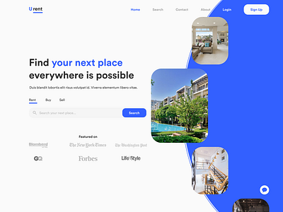 Real State Concept Design design minimal ui ux web website