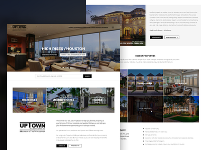 Real Estate clean design home landing page real estate responsive tarful ui ux web website