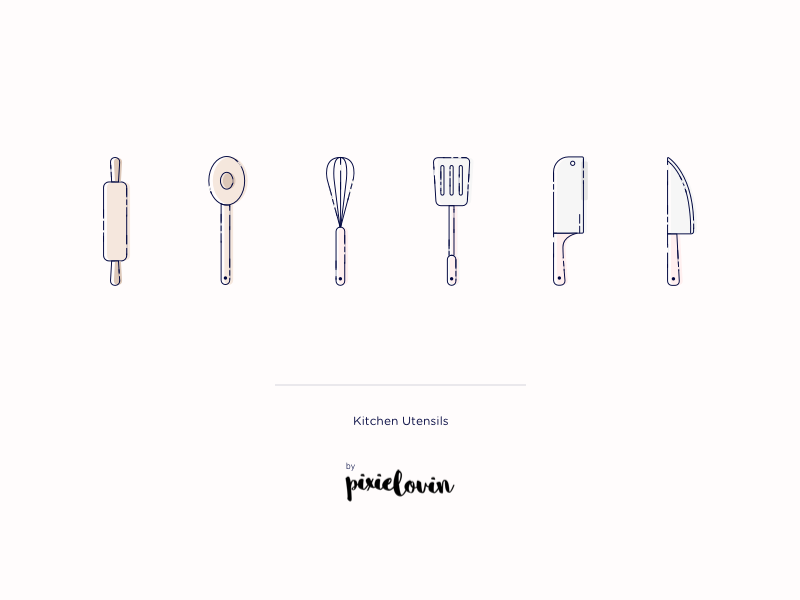More kitchen icons design food cooking recipes utensils knife icon set ui tarful kitchen illustrations icons