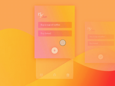 To-do List Animation animation app card gradient list to do ui