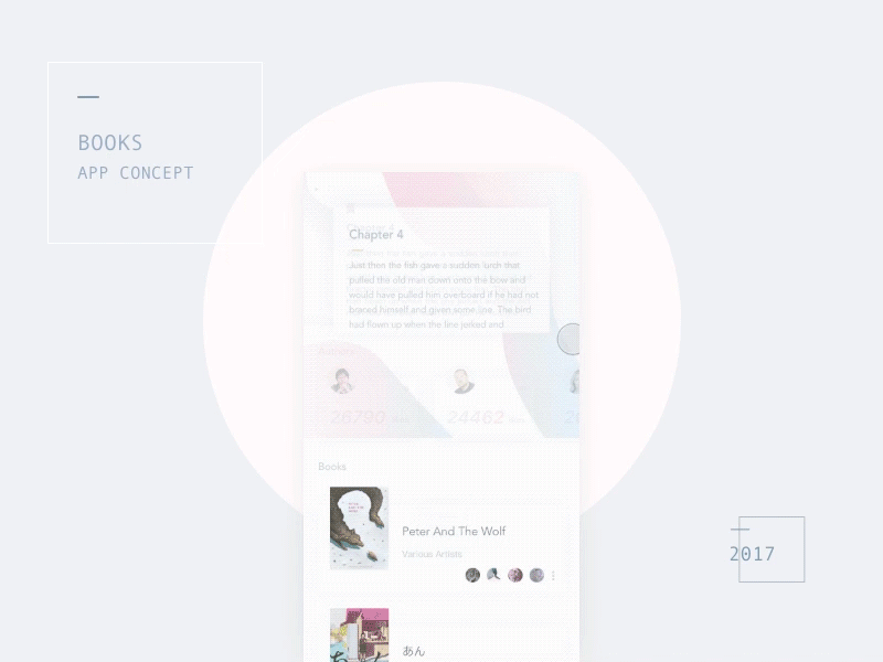 Books App Concept - Animation