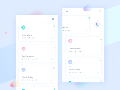 Friends List ⑴ by Ciel.w on Dribbble