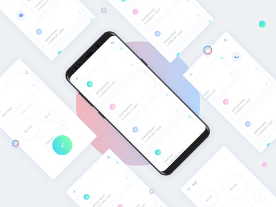 Contacts App app card clean contacts list sketch social ui