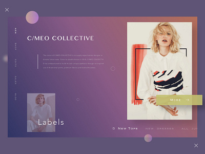 C/Meo Collective clean concept design fashion gradient shopping ui website