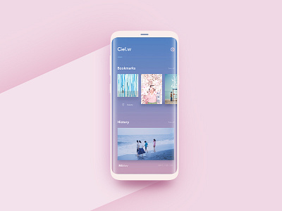 Movie_Profile app clean concept film gradient movie pink ui