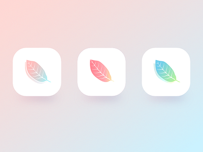 Plant App Icons clean gradient green icon nature plant