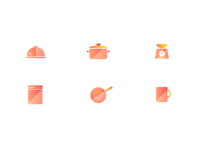 Icons - Cooking appliances cooking gradient icon kitchenware