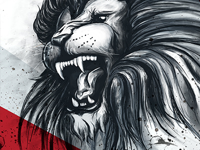 The Alpha Lion draw illustration photoshop