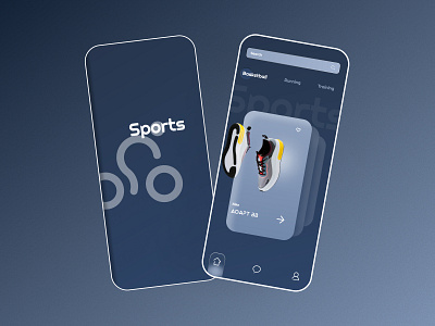 Sports Mobile App UI Design 3d branding color design ui