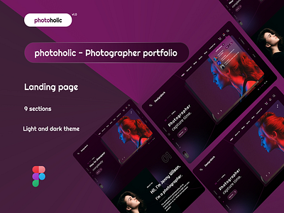 Photoholic- Photographer Portfolio css gridsystem html photographer photos portfolio website
