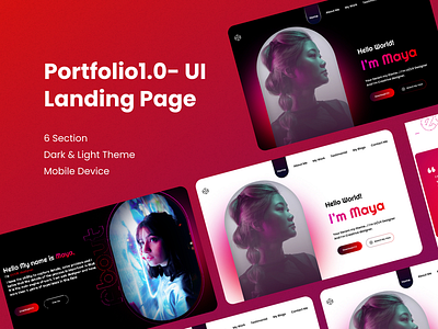 Portfolio1.0- UI Landing page bootstrap css design html portfolio responsive ui