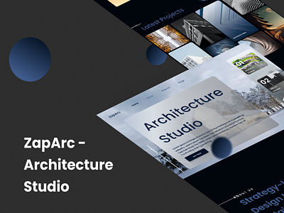 ZapArc- Architecture Studio UI design architecture architecture ui design clean clean ui color design figma gid system html ui