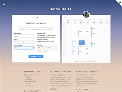 Booking.js setup wizard