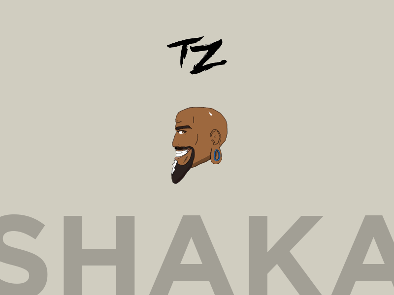 Shaka Rotating Head 2d animation illustration practice rotating shaka type zero