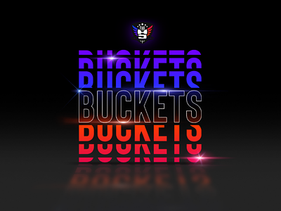 Get Buckets athletic black buckets typography